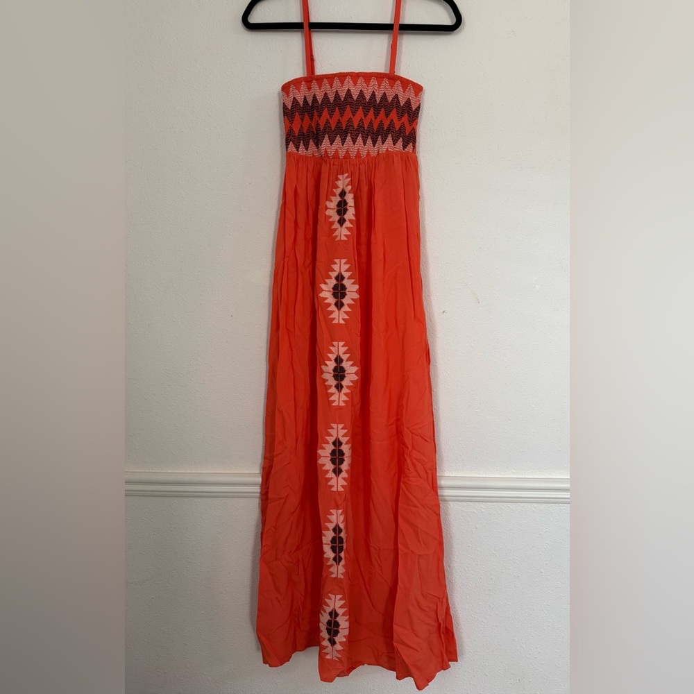 THML embroidered detail dress